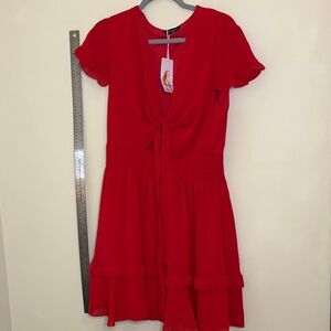 Elegant Red Women's Dress